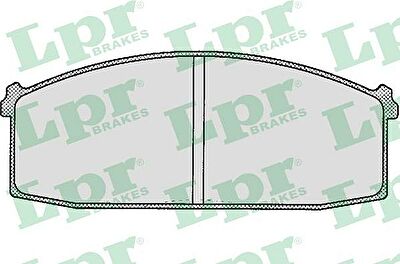 LPR 05P252 Колодки тормозные дисковые NISSAN BLUEBIRD 1.6-2.0D 80-84/LAUREL 2.0-2.4 81-85 передние (DA060W2290)