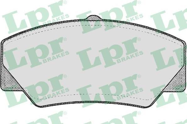 LPR 05P277 Колодки тормозные дисковые FORD TRANSIT 85-92 передние (571336)