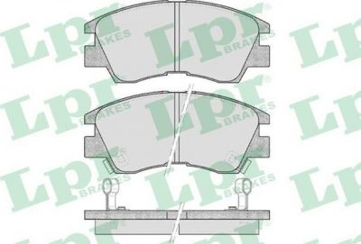 LPR 05P315 Колодки тормозные дисковые MITSUBISHI L200/L300/PAJERO 83-96 передние (572281)