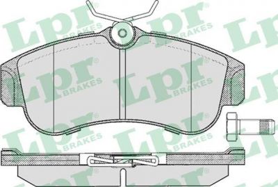 LPR 05P355 Колодки тормозные передние NISSAN Almera II (N16) 00-, Primera 95-02 (410604M526)