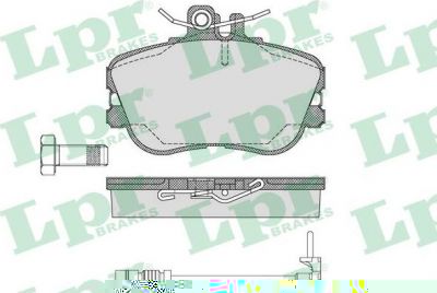 LPR 05P492A комплект тормозных колодок, дисковый тормоз на MERCEDES-BENZ C-CLASS универсал (S202)