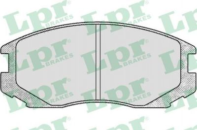 LPR 05P502 Колодки тормозные передние MITSUBISHI COLT LANCER 1.3-1.6 88-03 114,3X50X15mm (V9118D015)