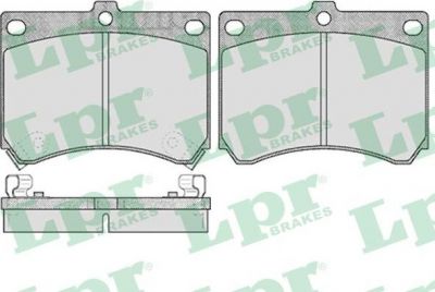 LPR 05P510 Колодки тормозные дисковые MAZDA 323/MX-3 1.6-1.8 89-04 передние (BRY53323ZA)
