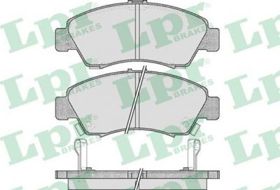 LPR 05P558 Колодки тормозные передние HONDA CIVIC 91-01 JAZZ 02- 54,5X131,5X15mm (AY040HN011)