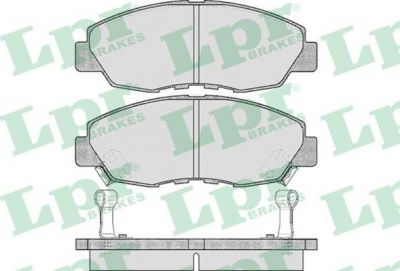 LPR 05P566 Колодки тормозные дисковые HONDA ACCORD 2.0-2.2 90-93 передние (572349)