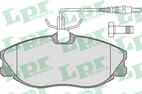 LPR 05P620 Колодки тормозные передние CITROEN XSARA PEUGEOT 406 607 (425160)