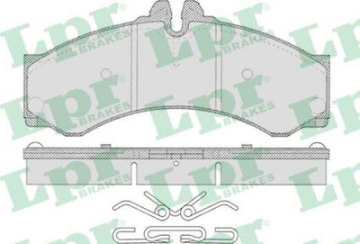 LPR 05P633 Колодки тормозные дисковые MERCEDES SPRINTER (901-904) 95-06/VW LT 28-46 96-06 пер./зад. (0044202420)
