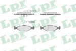 LPR 05P680 05P680 Дисковая тормозная колодка