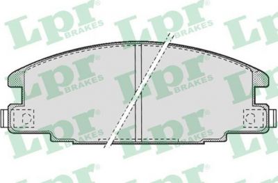 LPR 05P685 Колодки тормозные дисковые OPEL FRONTERA 92-98/ISUZU TROOPER 84-91 передние (572271)