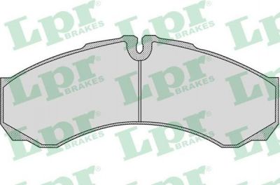 LPR 05P955 Колодки тормозные дисковые IVECO DAILY 99- передние (42470835)