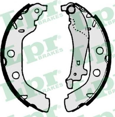 LPR 07180 Колодки тормозные барабанные PEUGEOT 406 95-04 (4241J4)