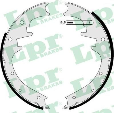 LPR 07205 комплект тормозных колодок на JEEP GRAND CHEROKEE I (ZJ)