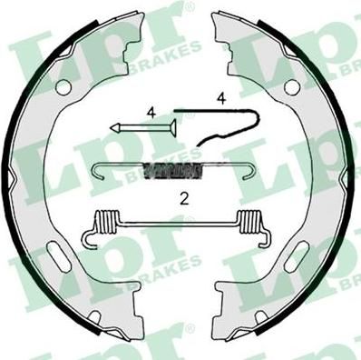LPR 08719 комплект тормозных колодок, стояночная тормозная с на CHRYSLER 300 C Touring (LX)