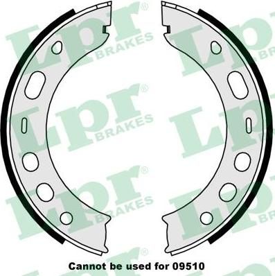 LPR 09000 Колодки тормозные барабанные PORSCHE 911/924/928/968/BOXTER/CAYMAN (98635209710)