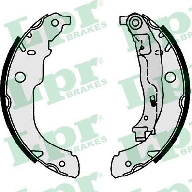 LPR 09220 Колодки тормозные барабанные PEUGEOT 207 06-> 228,6x42mm (4241N3)