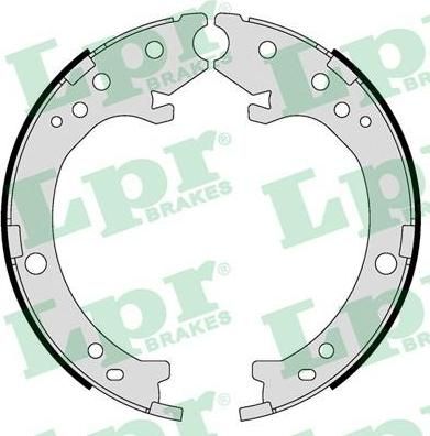 LPR 09410 Колодки тормозные барабанные HONDA CR-V II 02-06 (43053-S9A-E51)