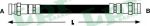 LPR 6T46505 тормозной шланг на NISSAN CHERRY II купе (N10)