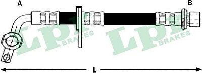 LPR 6T48255 Шланг тормозной TOYOTA LAND CRUISER (J100) 98- передний левый (90947-02F29)