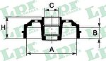 LPR 7D0148C тормозной барабан на PEUGEOT 205 II (20A/C)