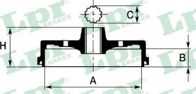 LPR 7D0228 тормозной барабан на VW KAEFER кабрио (15)