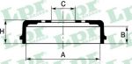 LPR 7D0304 тормозной барабан на NISSAN VANETTE CARGO фургон (HC 23)