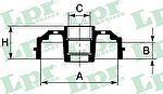 LPR 7D0467C тормозной барабан на PEUGEOT 309 II (3C, 3A)
