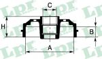 LPR 7D0472C тормозной барабан на PEUGEOT 206 SW (2E/K)