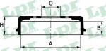 LPR 7D0728 тормозной барабан на HYUNDAI ACCENT II седан (LC)