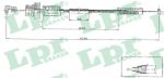 LPR C0079A тросик газа на PEUGEOT 205 II (20A/C)