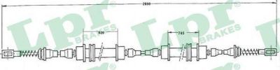 LPR C0568B трос, стояночная тормозная система на OPEL KADETT D (31_-34_, 41_-44_)