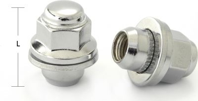 LS Slik S036620 H-3009 гайка M14×1,5, 48 мм, CH22, прессшайба, закрытая, хром