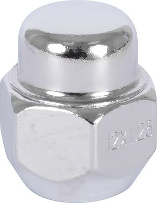 LS S085092 Гайка колесная M12×1.25, 27 мм, конус, ключ 21 мм, хром
