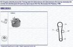 Magneti Marelli 341310931101 комплект ремня грм на RENAULT CLIO II (BB0/1/2_, CB0/1/2_)