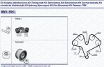 Magneti Marelli 341311991101 комплект ремня грм на OPEL VECTRA B (36_)