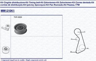 Magneti Marelli 341312101101 комплект ремня грм на VW SCIROCCO (53B)