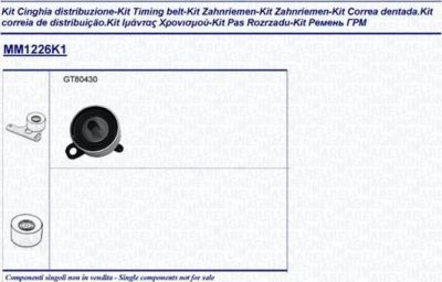 Magneti Marelli 341312261101 комплект ремня грм на TOYOTA AVENSIS (_T22_)