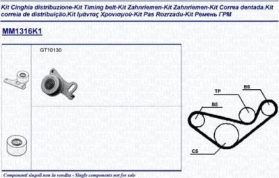 Magneti Marelli 341313161101 комплект ремня грм на MITSUBISHI L 300 автобус (P0_W, P1_W, P2_W)