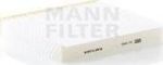 MANN Фильтр салона PSA Bipper/Nemo 1,3/1,4L 06/07-> 6479.62/6479.63/77364561 (6479-62, CU2040)