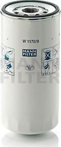 MANN-FILTER Фильтр масляный W11709 MANN-FILTER W1170/9 (W1170/9)