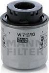 MANN Фильтр масляный VAG NEW mot.1,4TSI 122/150pS (W 712/93) MANN Фильтр масляный VAG NEW mot.1,4TSI 122/150pS (W 712/93)