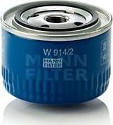 Mann W9142 Фильтр масляный MANN ВАЗ 2108-09 (W 914/2) LADA 2108-2109 Mann W9142 Фильтр масляный MANN ВАЗ 2108-09 (W 914/2) LADA 2108-2109