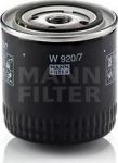 Mann W 920/7 y масляный фильтр на SCANIA 3 - series Mann W 920/7 y масляный фильтр на SCANIA 3 - series