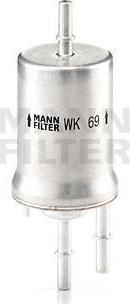 MANN Фильтр топливный AD VW (WK 69) MANN Фильтр топливный AD VW (WK 69)