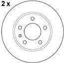MAPCO 15744/2 тормозной диск на OPEL OMEGA A (16_, 17_, 19_)