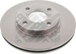 MAPCO 15826 Диск тормозной передний Ford Fiesta lV,V/Focus 98-04/Fusion/Ka/Puma/Street Ka/Mazda 2 (DY) (1 320 585)
