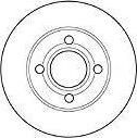 MAPCO 15861 тормозной диск на AUDI 80 (8C, B4)
