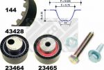 MAPCO 23428 комплект ремня грм на PEUGEOT 307 (3A/C)