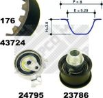 MAPCO 23724 комплект ремня грм на OPEL ASTRA F (56_, 57_)
