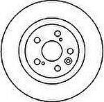 MAPCO 45553 тормозной диск на TOYOTA AVENSIS (_T22_)