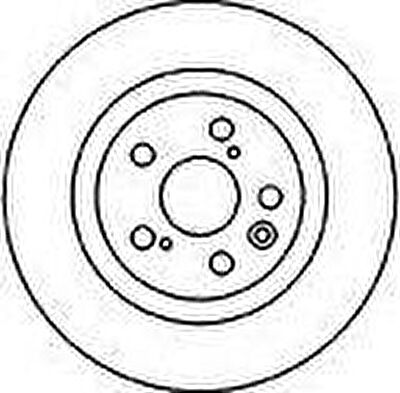 MAPCO 45553 тормозной диск на TOYOTA AVENSIS (_T22_)